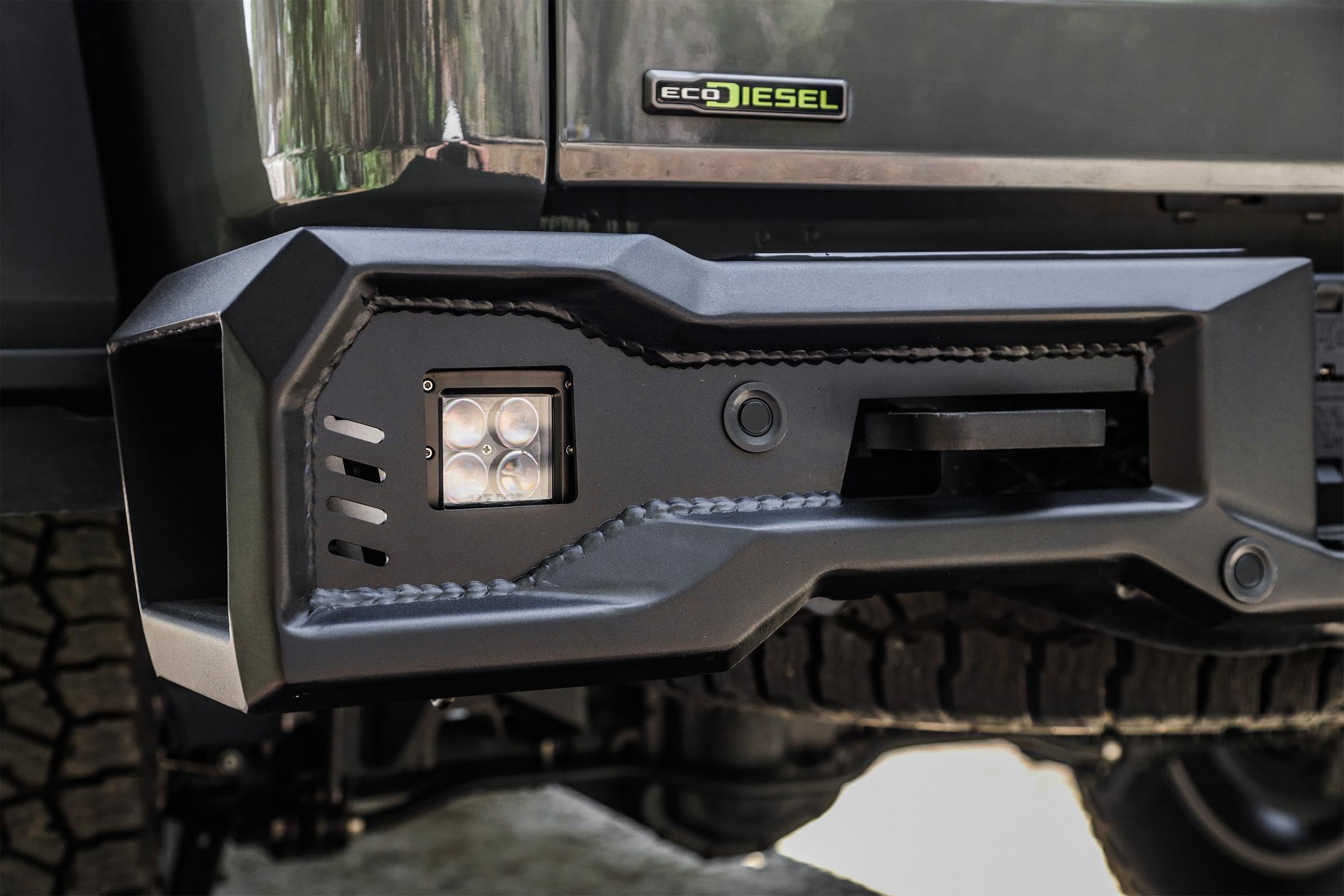 Cobra Tek - Frontier Series Attica4x4 Rear Bumper | Compatible with Jeep Gladiator (2019-2023) | Steel Construction for Durability and Style | Color Black.