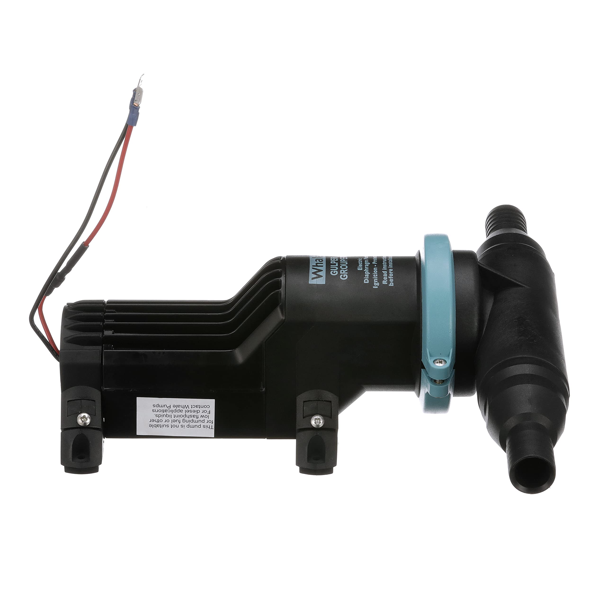 Whale BP4572 Gulper Mk 1 Grouper Fishbox Discharge Pump, 12V DC, 10 Amps, 1-Inch or 1 ½-Inch Hose Connections, 5.8 GPM Flow Rate