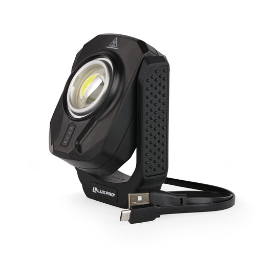 LP387 LUXPRO Rechargeable 1000 Lumen 360º Swivel LED Work Light with Magnet Base