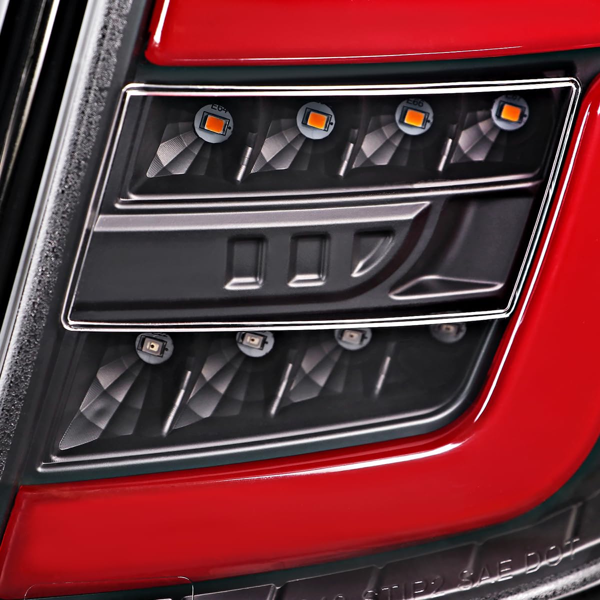 Black Sequential Tail Lights w/Red LED Bar SPEC-D TUNING Compatible with 2008-2014 Subaru Impreza WRX Hatchback, Left + Right Pair Assembly