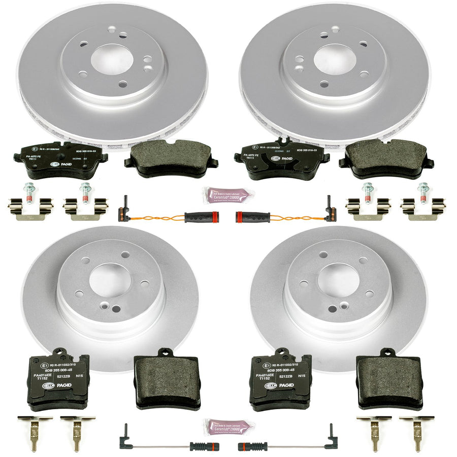 Euro-Stop Power Stop Brake Kit For Mercedes-Benz C, Mercedes-Benz C240, Mercedes-Benz C280, Mercedes-Benz C320, Mercedes-Benz C350, Mercedes-Benz CLK320, Mercedes-Benz CLK350 [Model Specific]