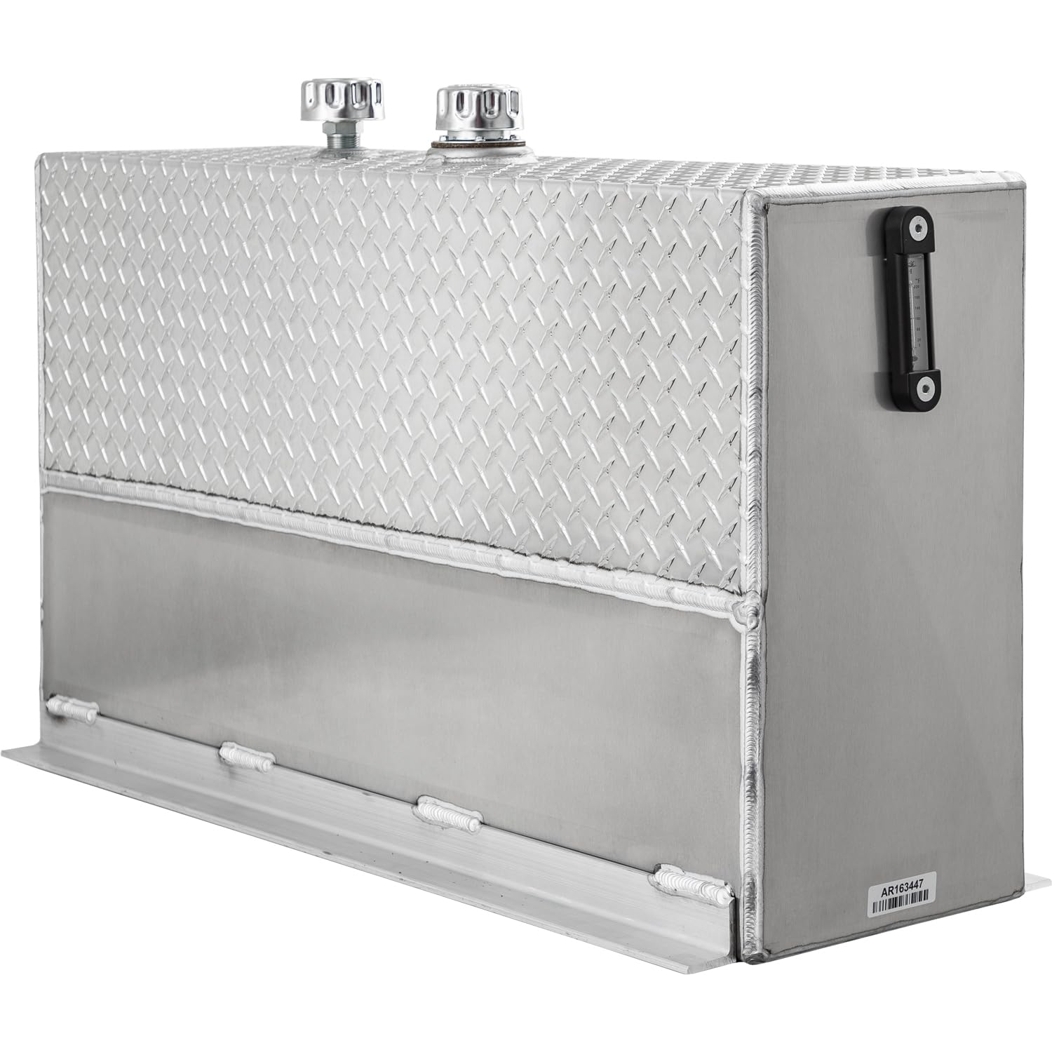 Buyers Products 50 Gallon UR50A Upright Aluminum Hydraulic Reservoir, Lightweight, With Baffles & Sight Gauge, Hydraulic Tank for Trucks