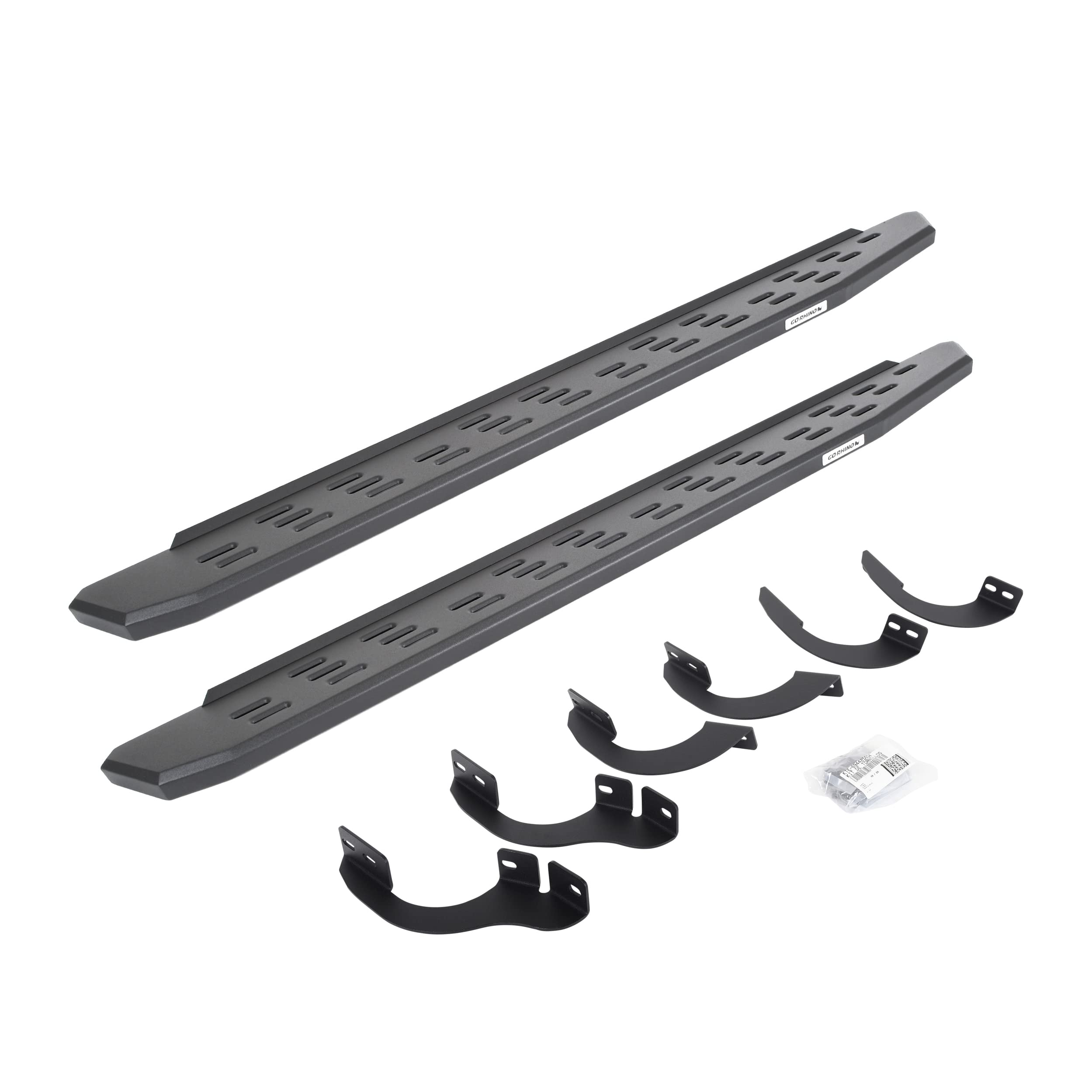 Go Rhino Running Boards & Brackets RB30 | Galvanized Steel, Textured Black | 69642568PC | Fits 2014-2023 Toyota 4Runner (Excludes Limited, Nightshade Edition & TRD Sport)