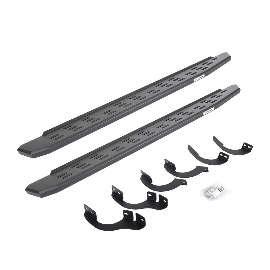 Go Rhino Running Boards & Brackets RB30 | Galvanized Steel, Textured Black | 69642568PC | Fits 2014-2023 Toyota 4Runner (Excludes Limited, Nightshade Edition & TRD Sport)