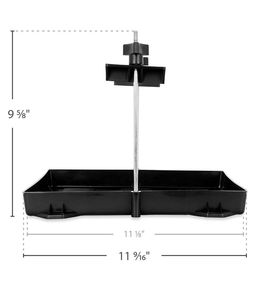 Camco Standard Battery Hold-Down Tray/RV Camper | Holds 24/24M Automotive Batteries | Fits Batteries Up to 11 1/8" L x 6 ¾" W x 8" H (55394)