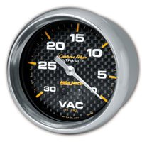 Carbon Fiber Auto Meter 4884 Mechanical Vacuum Gauge