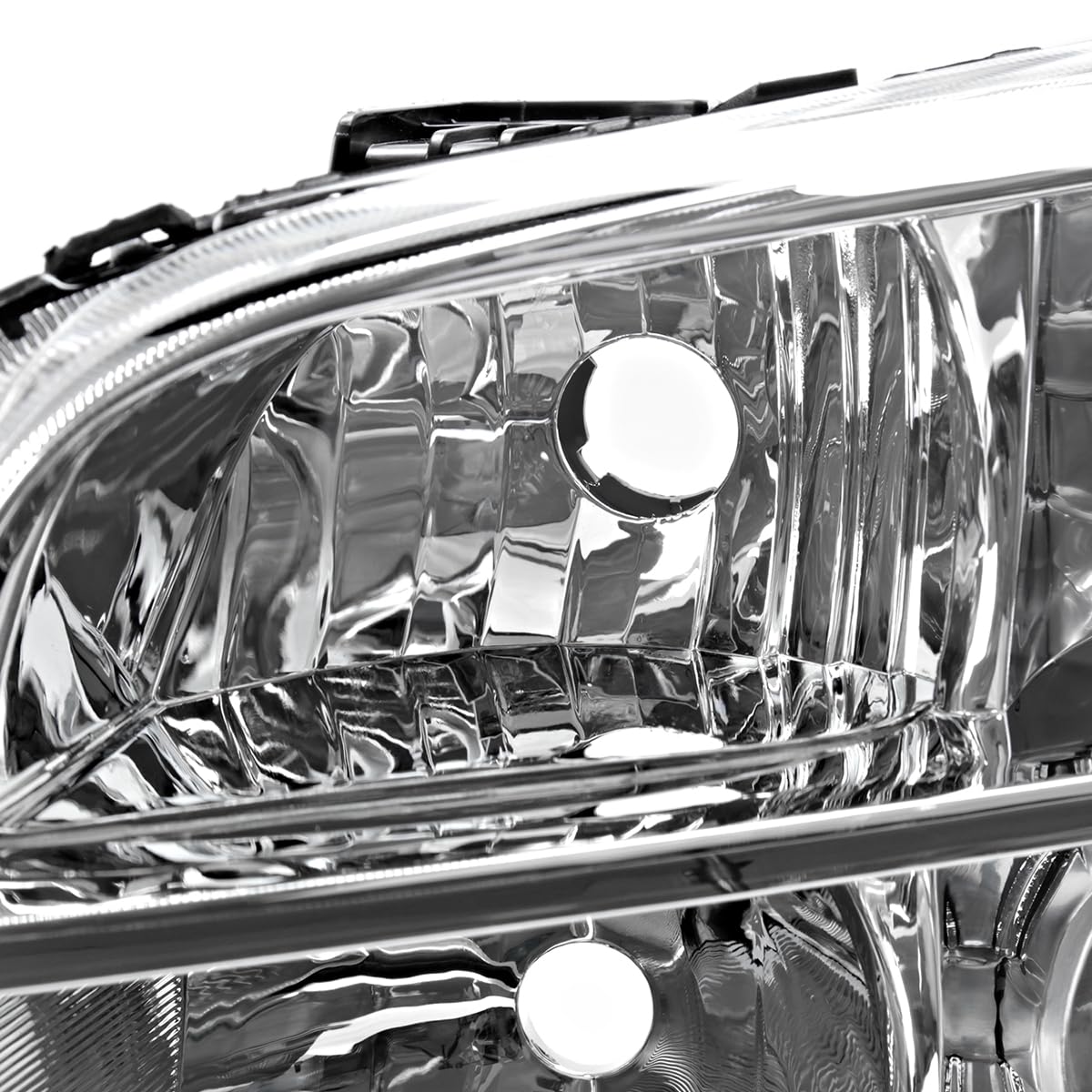 Chrome Projector Headlights SPEC-D TUNING Compatible with 2006-2008 Honda Pilot, Left + Right Pair Headlamps Assembly