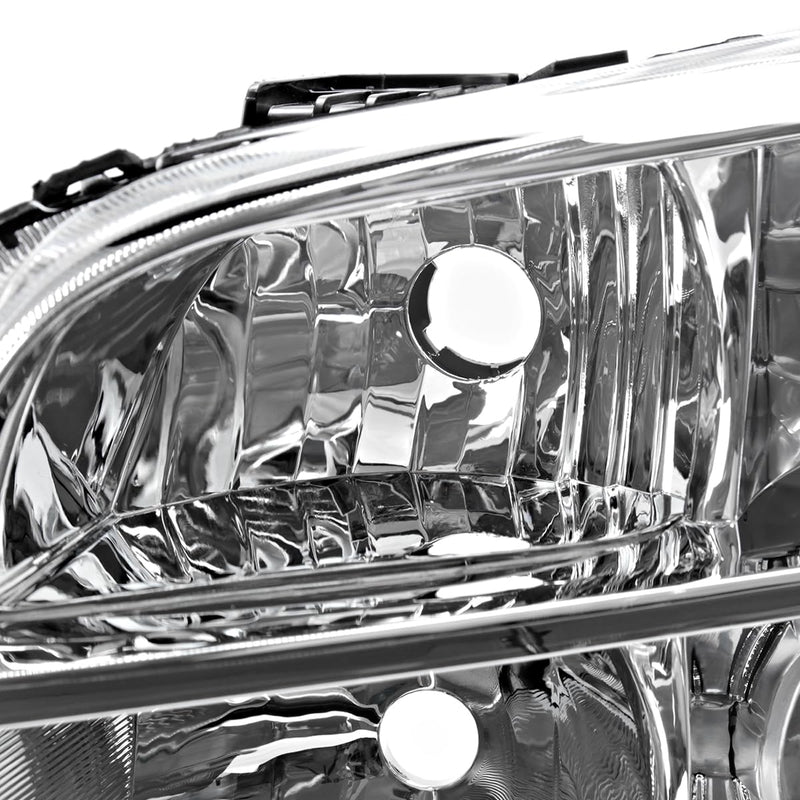 Chrome Projector Headlights SPEC-D TUNING Compatible with 2006-2008 Honda Pilot, Left + Right Pair Headlamps Assembly