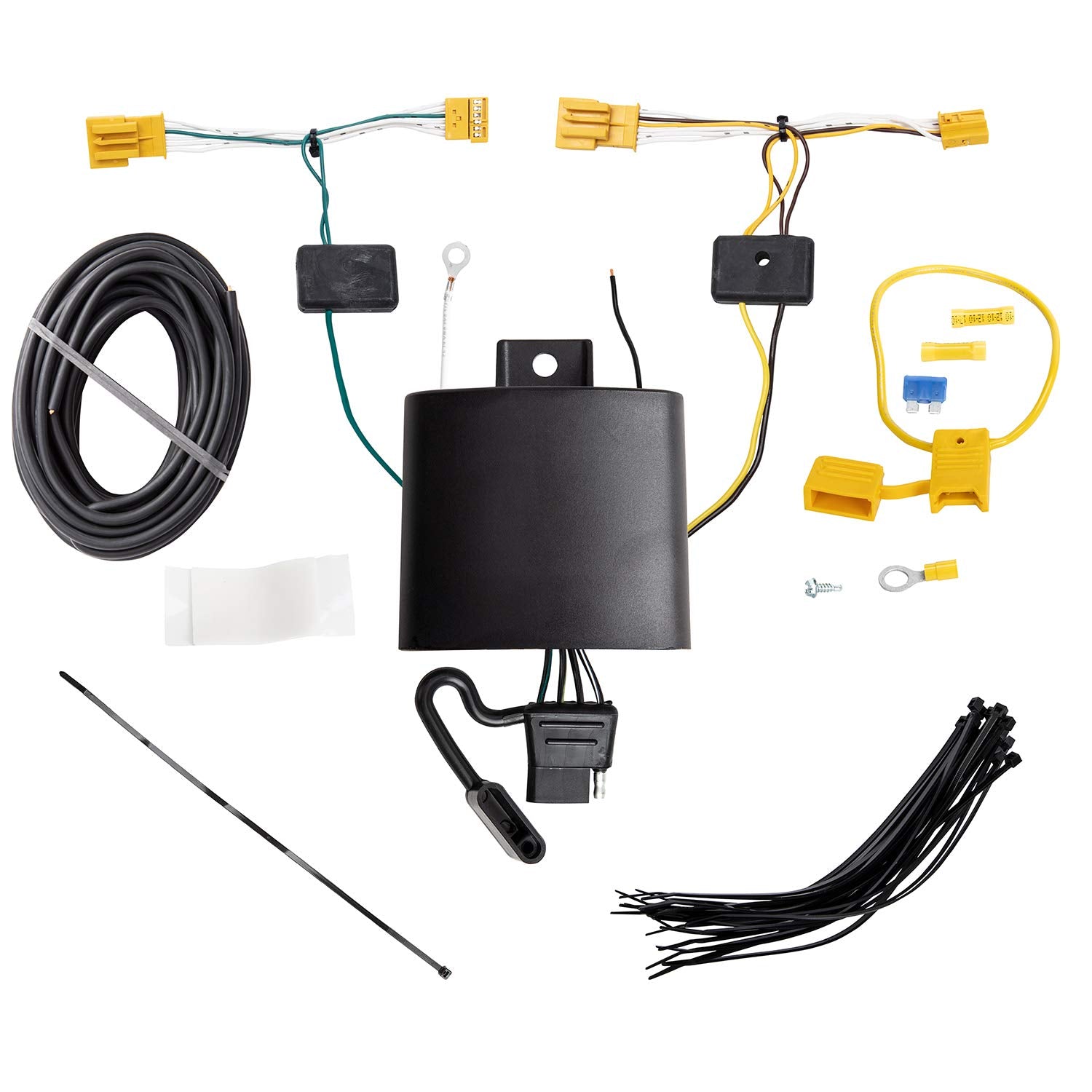 T-One® Tekonsha Harness, 4-Way Flat, Compatible with Select Mercedes-Benz GLC250, GLC300, GLC350e, GLC43 AMG, GLC63 AMG, GLC63 AMG S