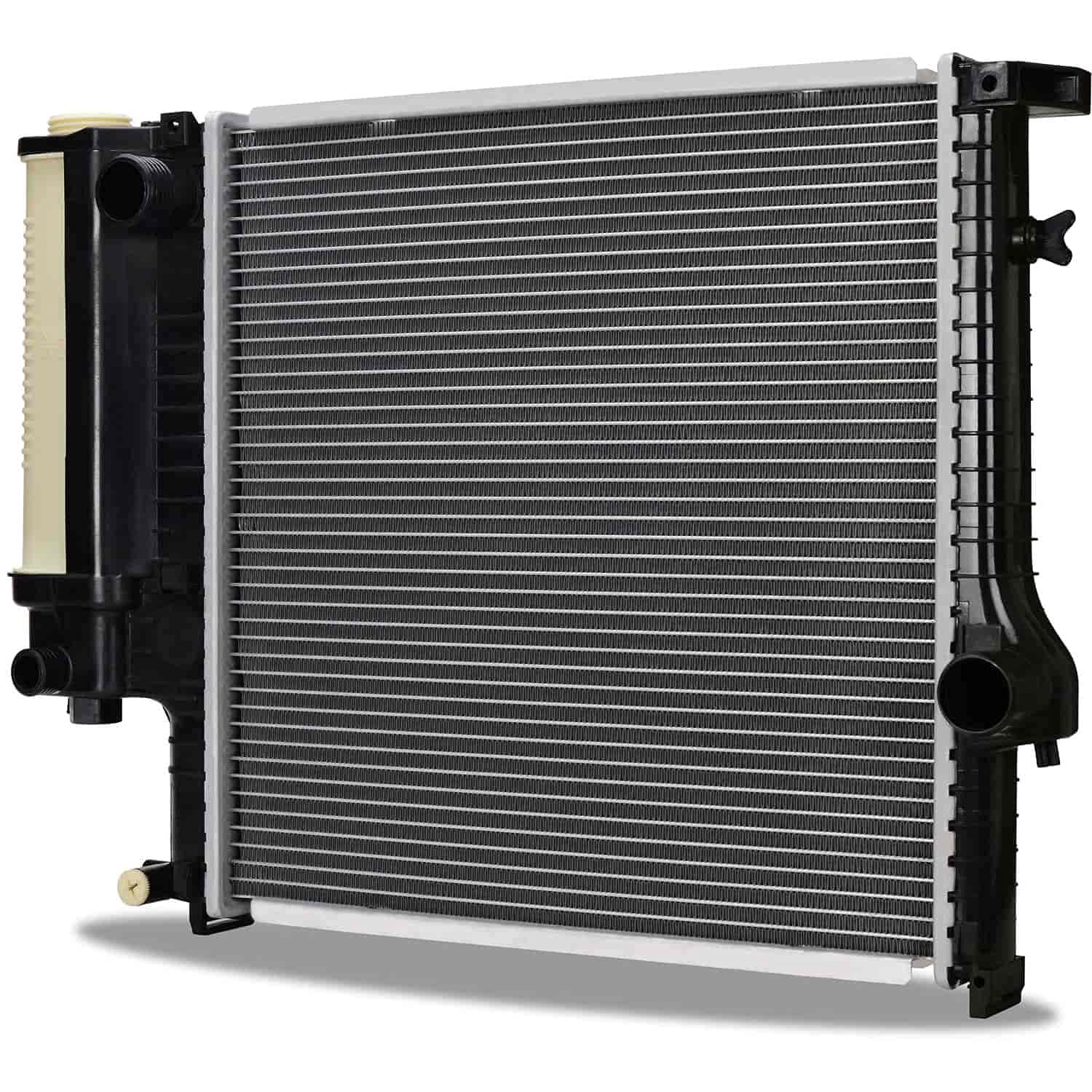 Mishimoto Radiator Plastic End-Tank Compatible With BMW E36 318i/is/ti 1992-1999 Silver