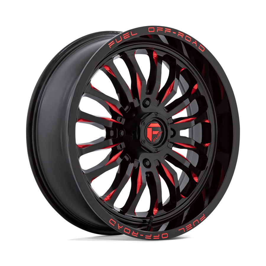 UTV Fuel D822 20X7 4X137 G-BLK MILL-RED 13MM - D8222070A644