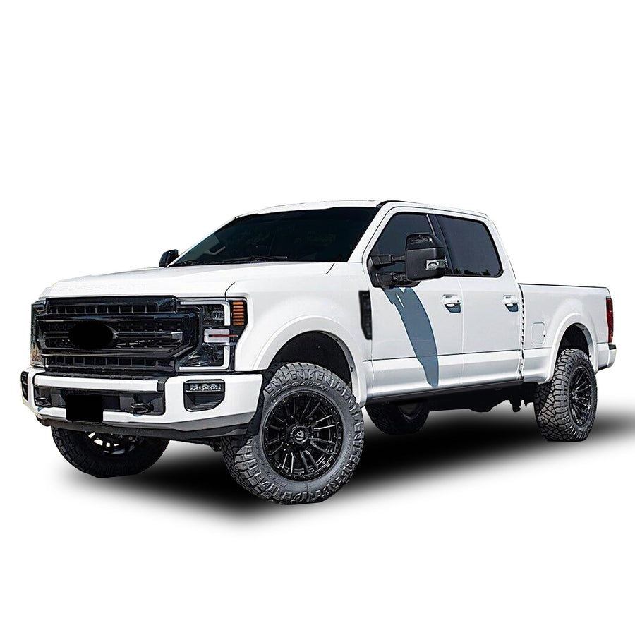 Elite Black Horse Retractable Power Board Compatible with 15-20 F-150|17-19 F-250 Super Duty|F-350 Super Duty|F-450 Super Duty|F-550 Super Duty SuperCrew Cab -PWBR2185