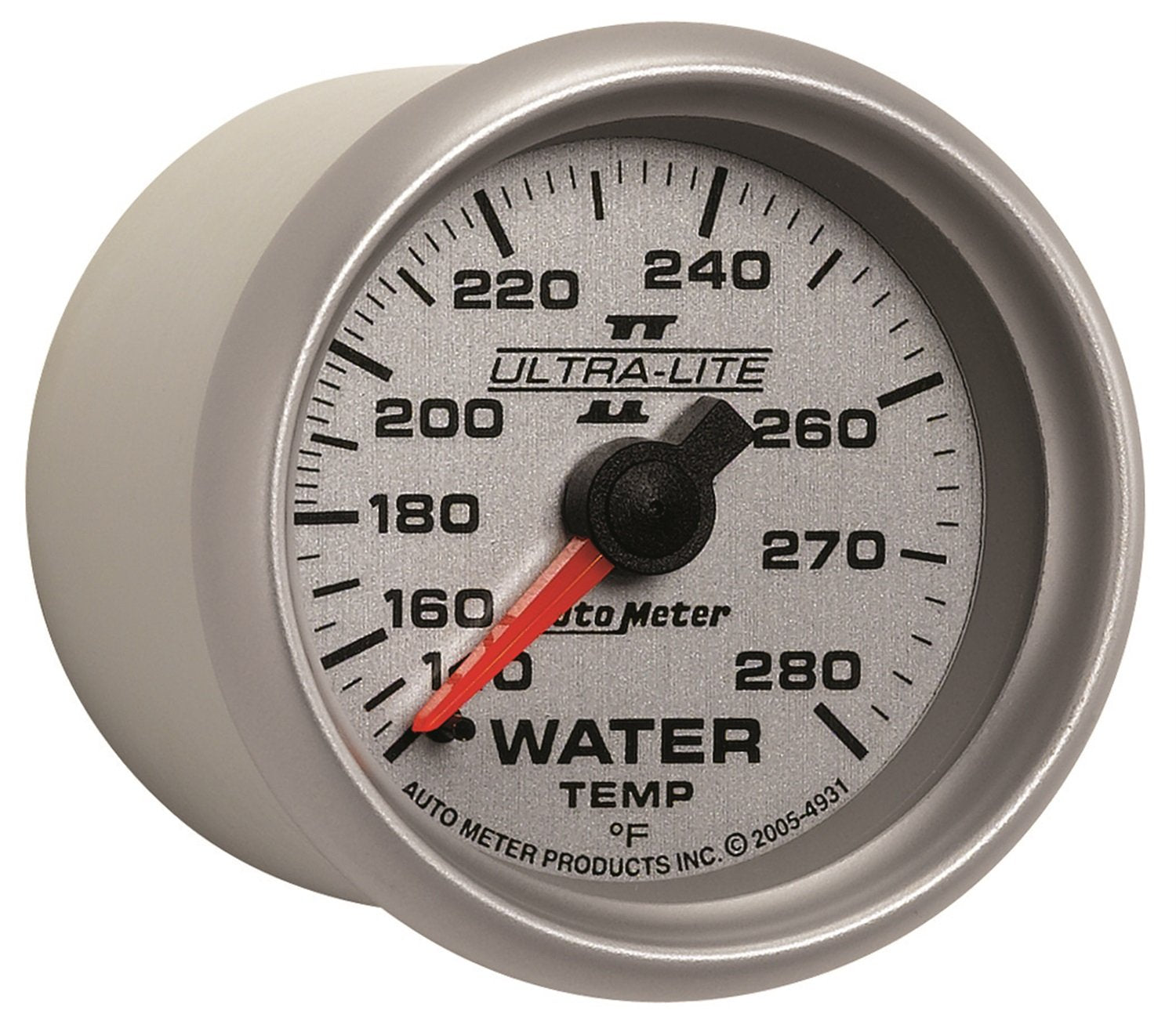 Auto Meter Ultra-Lite II 2-1/16" 140-280 Degree F Mechanical Water Temperature Gauge 4931