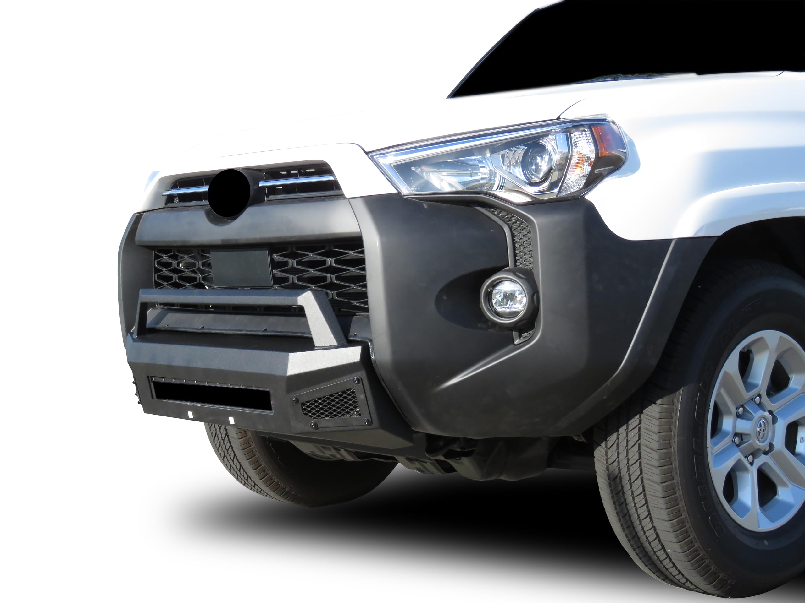 Armour III Black Horse Light Duty Front Bumper Textured Black Compatible with 2014-2024 Toyota 4Runner(Excl. Limited, Nightshade Edition and 22-24 TRD Sport)-AR3LD60NL