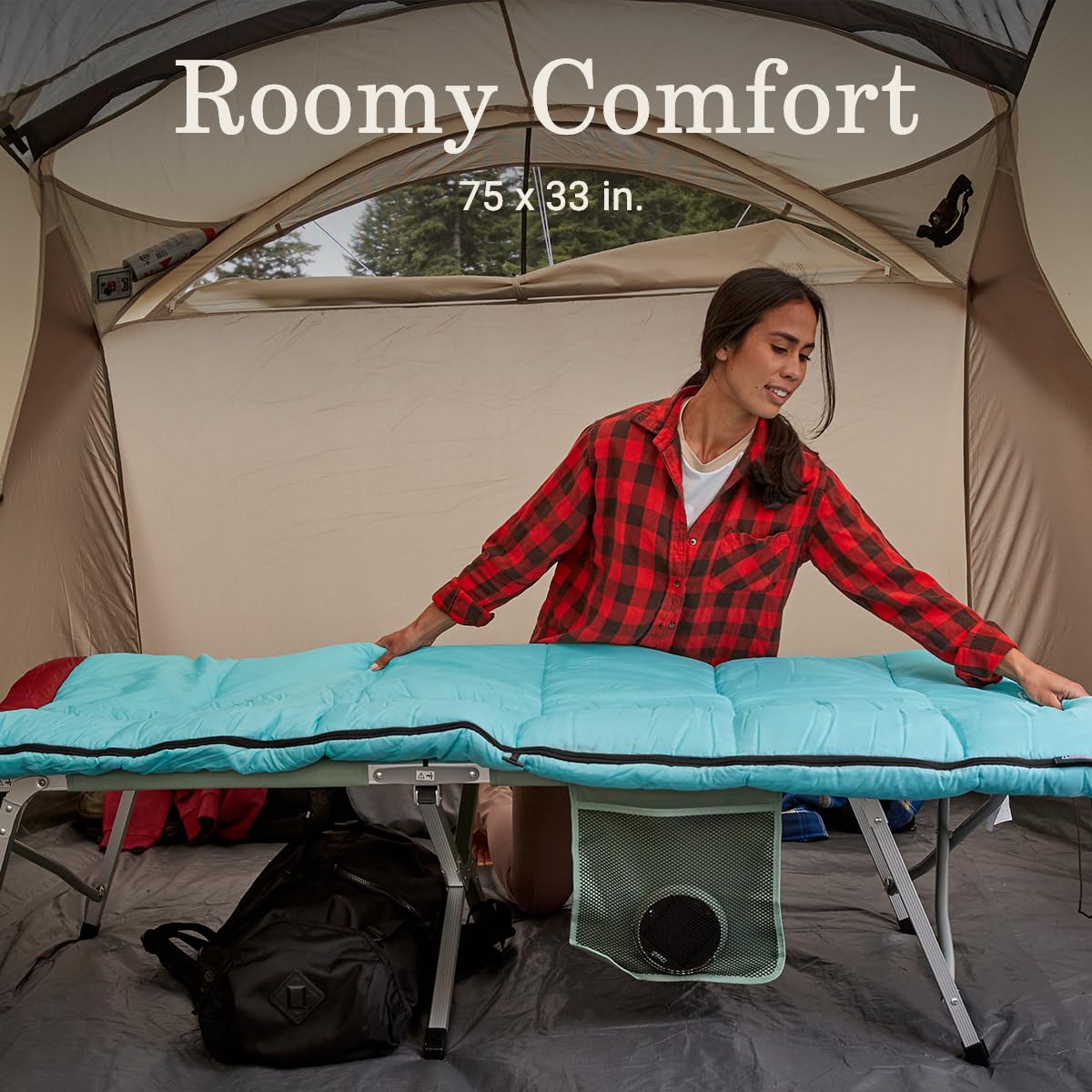 Coleman 30/40/50°F Flatlands Sleeping Bag, Made from 100% Recycled Material, Big & Tall Options, Cool-Weather Sleeping Bag for Camping, Sleepovers, Guests & More