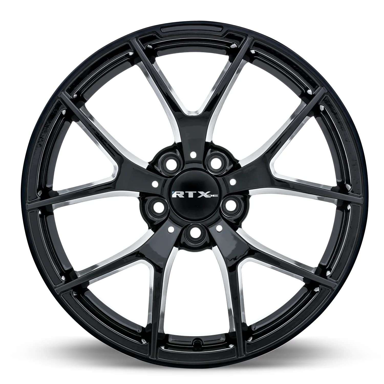 Arrow RTX Custom Wheel - 18x8, 45 Offset, 5x112 Bolt Pattern, 66.6mm Hub - Satin Black Rim
