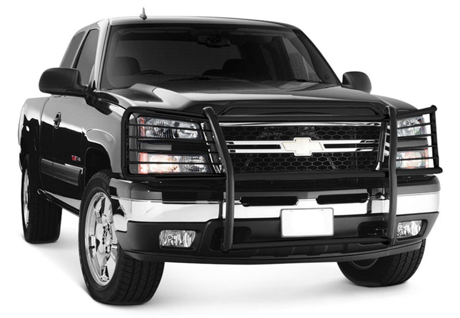 Bumper Guard Black Horse Grille brush Modular Black Compatible with 2015-2019 Chevrolet Silverado 2500 HD|2015-2019 Chevrolet Silverado 3500 HD-17GT28MA