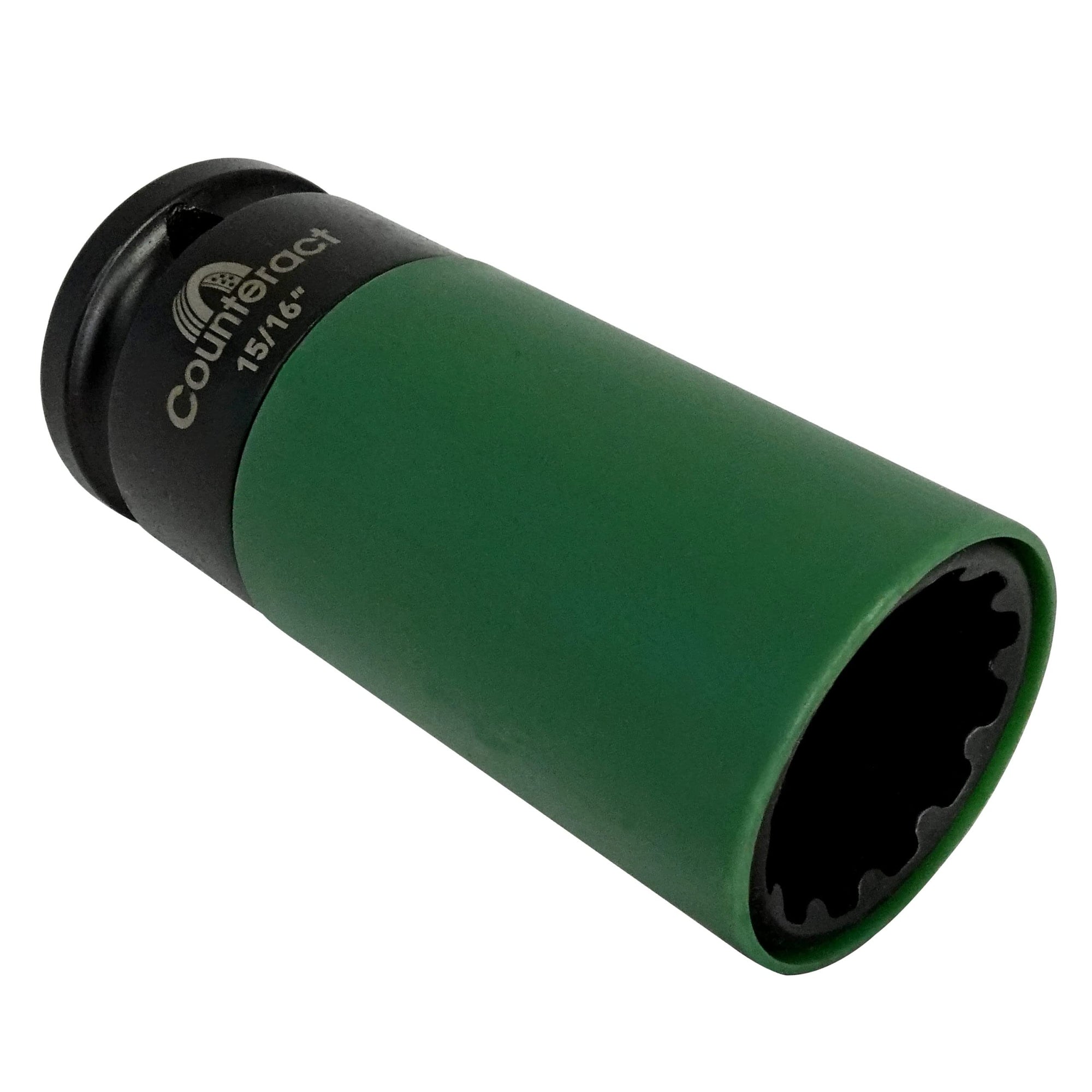 6 Way Socket Pro – Counteract 3pc Set - 22mm, 7/8", 15/16"mm - 1/2" Drive