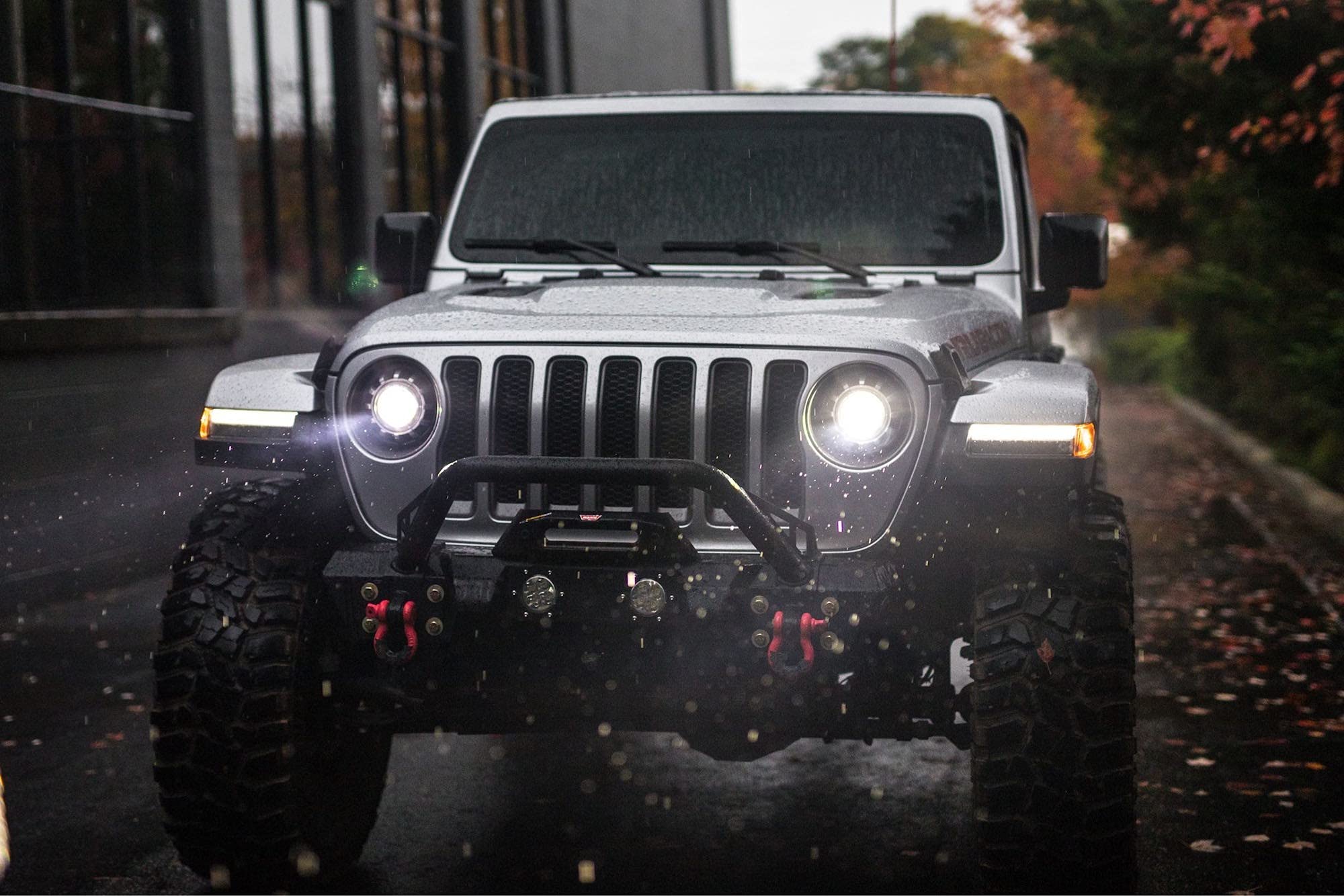 Morimoto 7 Inch Adapters Headlight, Fits Jeep JL 2018+, 7 Inch Round Buckets Replaces, Universal Fit for LED Headlight Housings, Plug and Play with Horizontal and Vertical Adjustments (2X LF630)