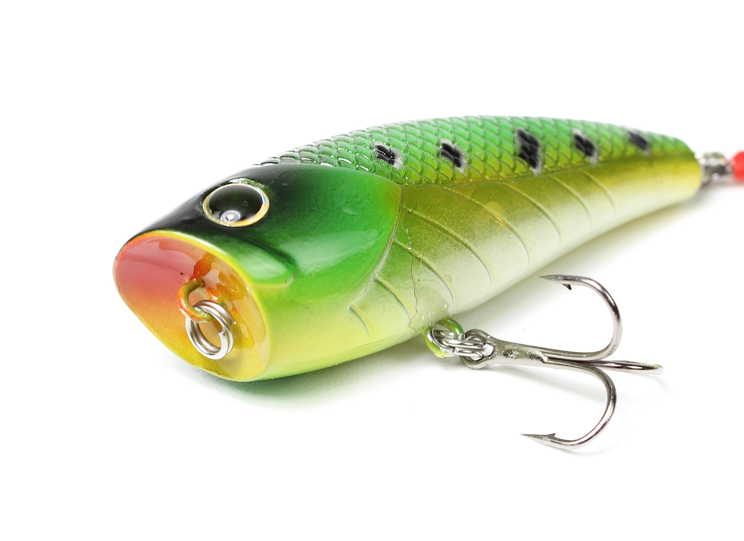 Top Water Fishing Lures Kit LUNKERHUNT | (4-Pack | Impact Series Fishing Baits for Bass, Trout, Pike Includes: Spinnerbait, Hard Bait, Popper