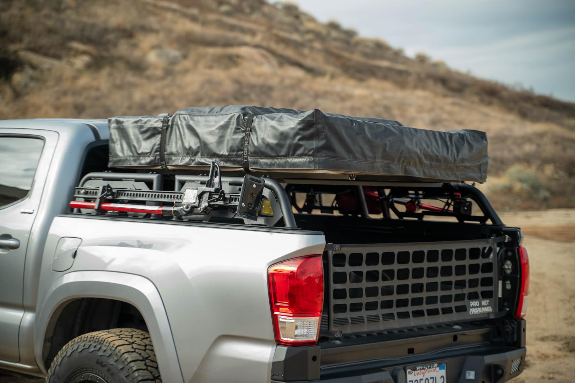 MTO Series DV8 Offroad Mid-Size Truck Bed Rack | Universal | for Mid-Size Trucks | 8” Height Keeps Low Profile for Roof Top Tents | Works with or Without Factory Bed Side Rail Mounts