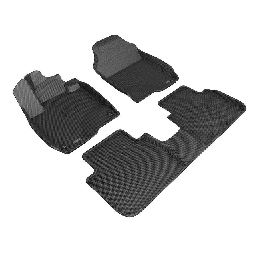3D MAXpider Kagu Custom Fit Floor Mat (Black) Compatible With Honda HR-V 2023-2025 - R1 R2