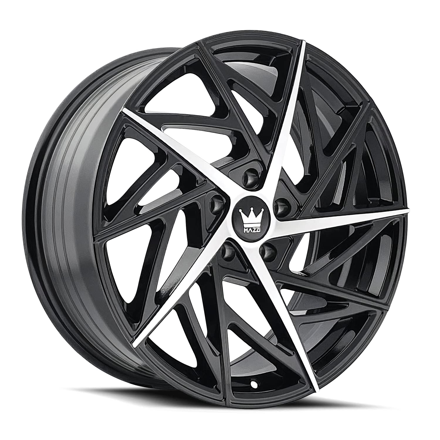 18x8 FREESTYLE, Bolt Pattern: 5x4.5/, Offset: 35, GLOSS BLACK/MACHINED, set of 1
