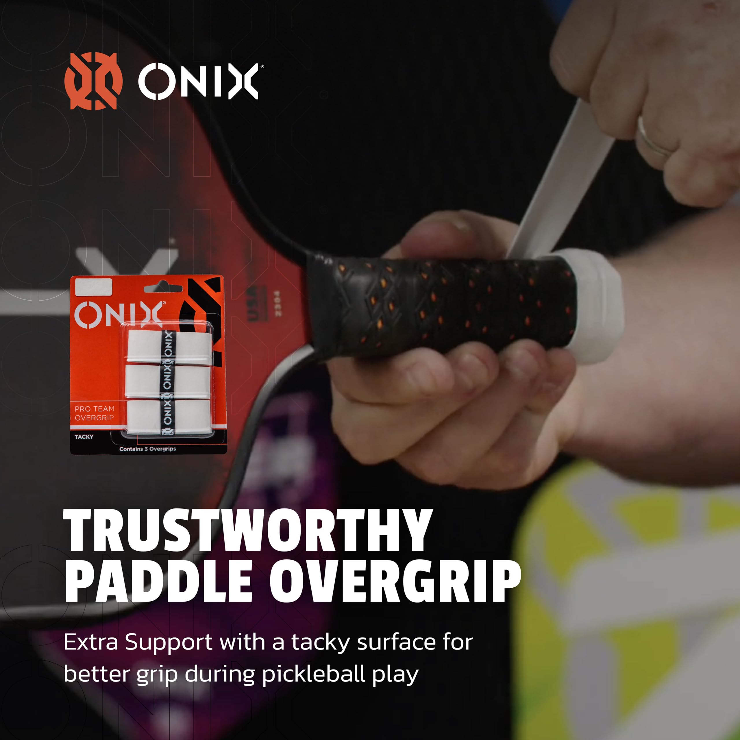White ONIX Pickleball Paddle Overgrip