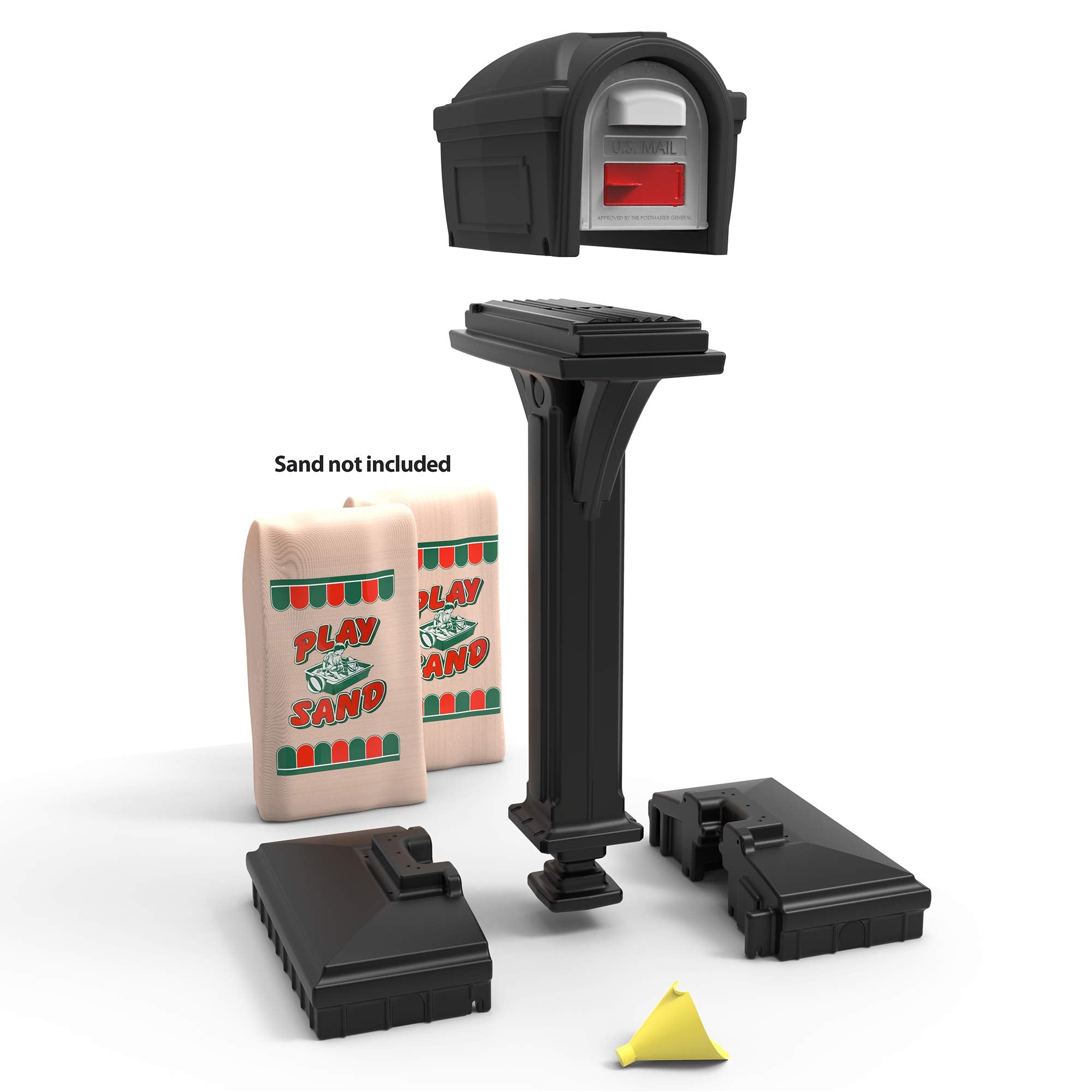 American Home Simplay3 42002R-04 Dig-Free Easy Up Classic Mailbox – Black
