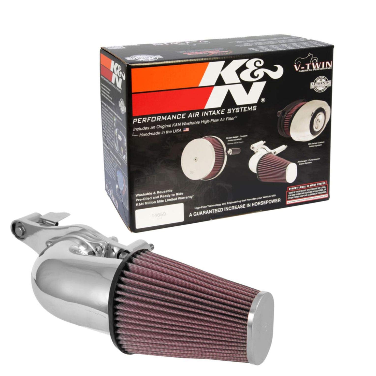 K&N Performance Air Intake System 63-1138C,1 Pack