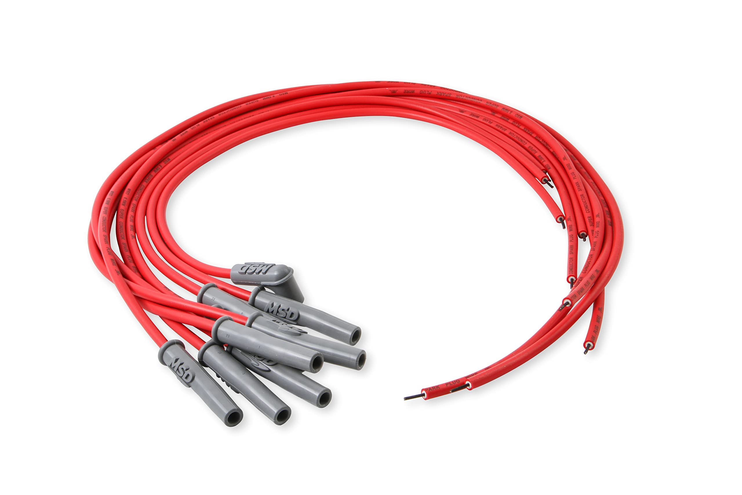 Super Conductor MSD 31189 Spark Plug Wire Set, Multi-Angle Plug, HEI Cap