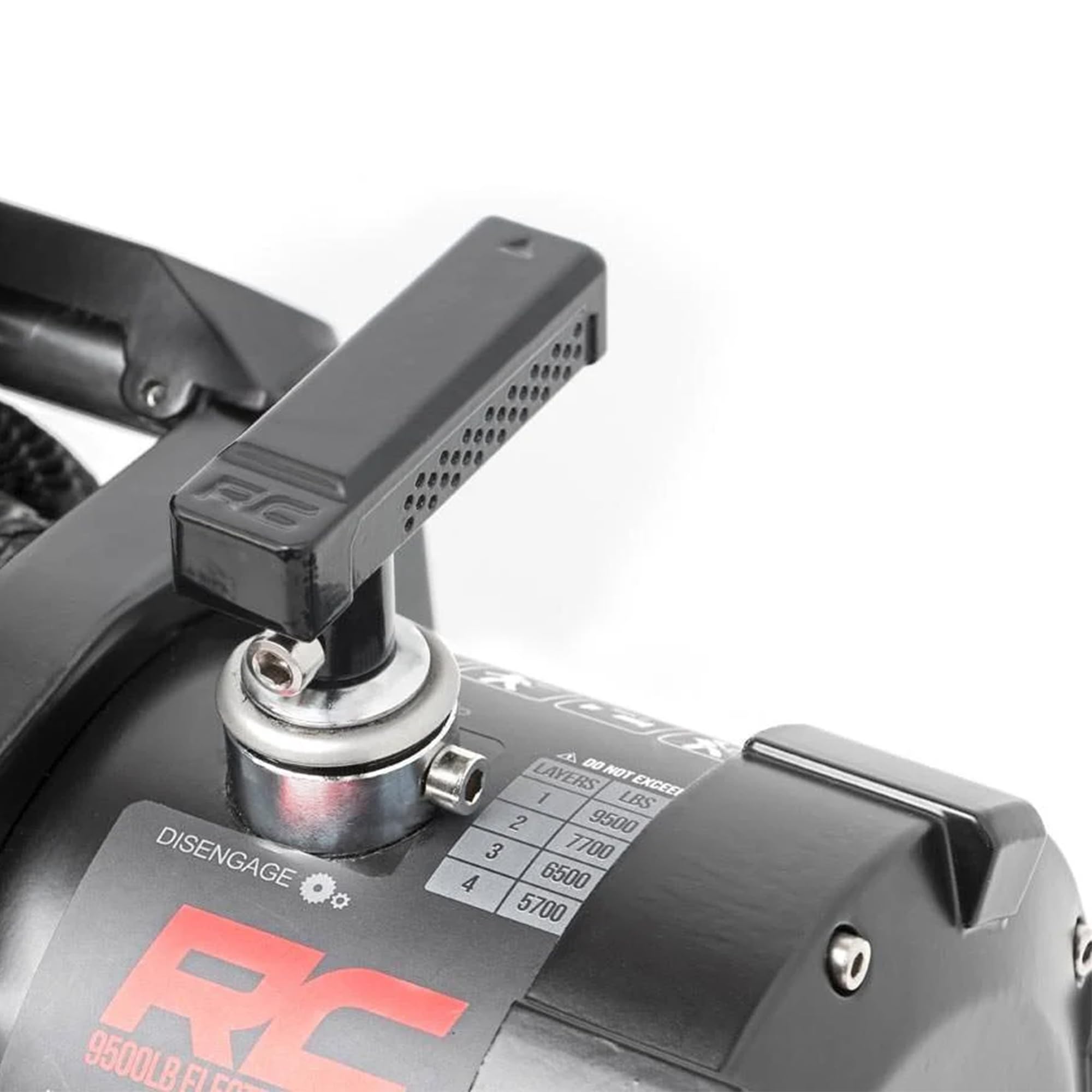 12,000LB Rough Country PRO Series Electric Winch | Synthetic Rope - PRO12000S, Black
