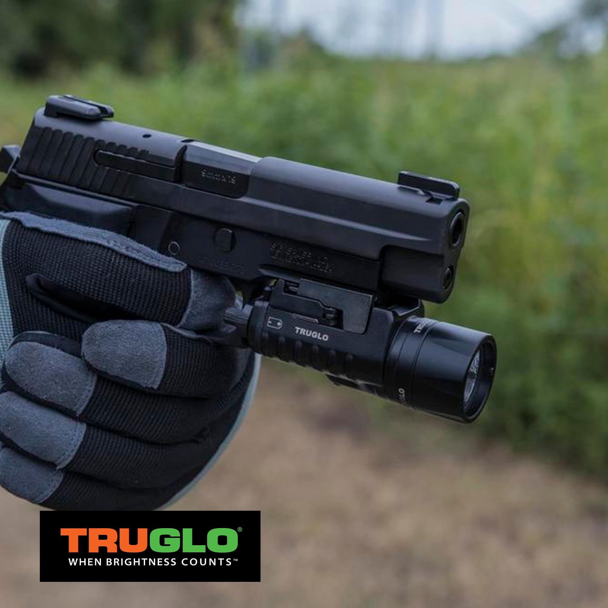 Tritium TruGlo Fiber Optic Handgun Laser Sight Accessories Set with Rear Colors, Fits Glock 17/17L, 19, 22, 23, 24 Models and More, Yellow Light