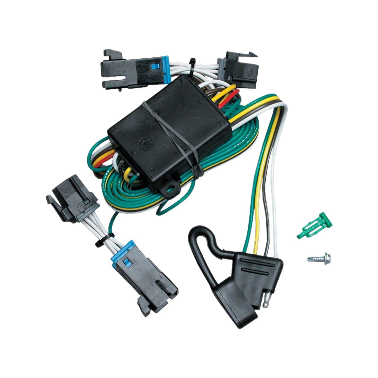 T-One Tekonsha 118377 Harness,4-Way Flat,w/Converter, Black