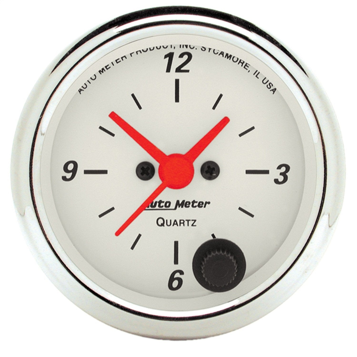 AUTO METER Arctic White Clock 2.3125 in. 1385
