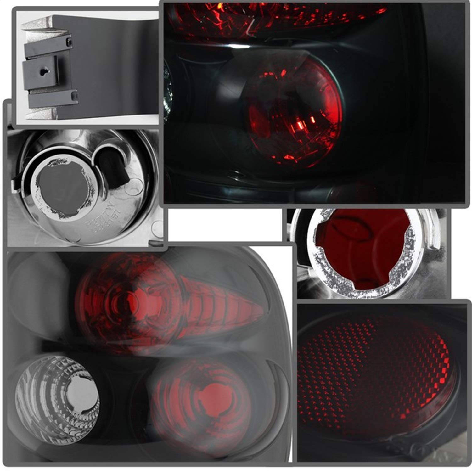 Auto Spyder 5078070 Euro Style Tail Lights Black/Smoked
