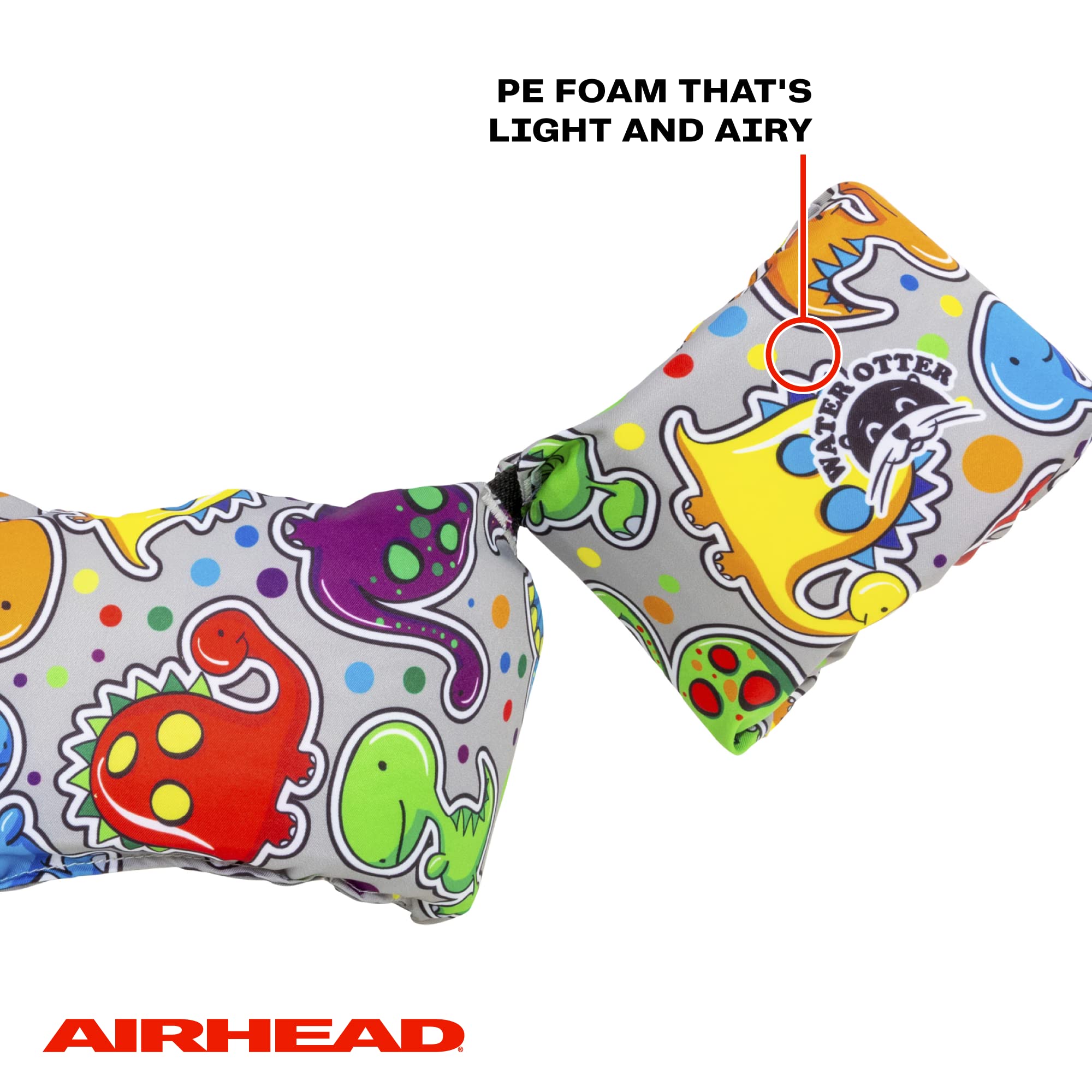 Water Otter AIRHEAD Premium Life Jacket, Flotation Devices for Kids, Dino