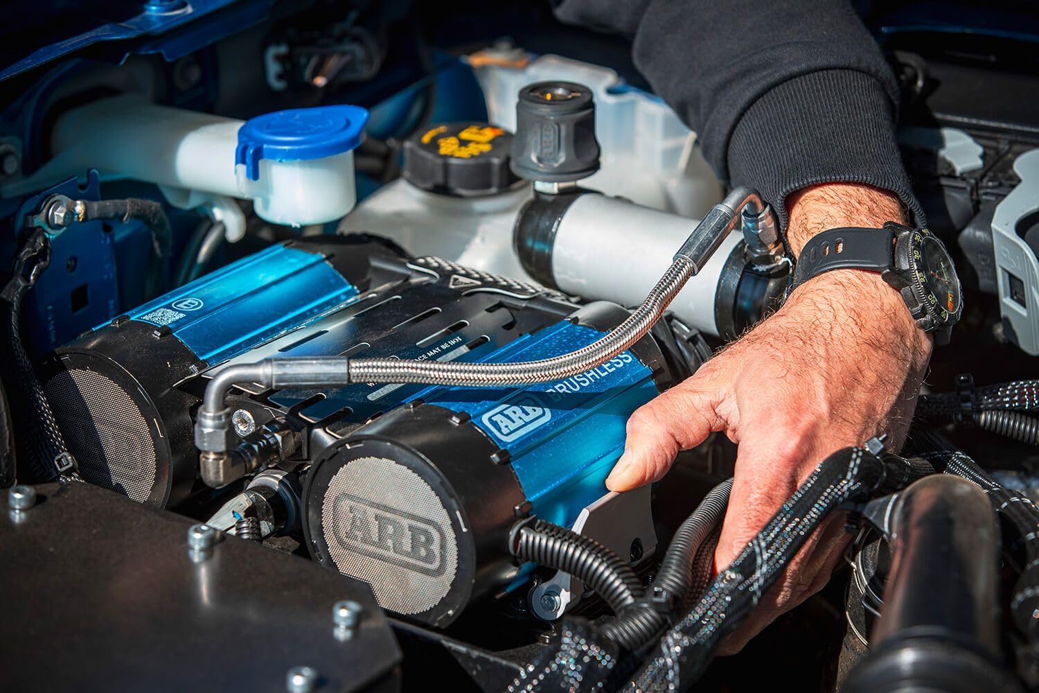 ARB 12V CKBLTA12 Brushless Air Compressor Premium Twin Motor On Board boasts 1.5X in output