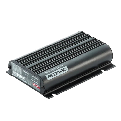 REDARC 40A Dual Input in-Vehicle DC to DC Battery Charger with MPPT Solar Regulator, Green Power Priority, 12V/24V Compatible, for Lithium, AGM, Gel, Lead Acid, Calcium, LiFePO4 Batteries