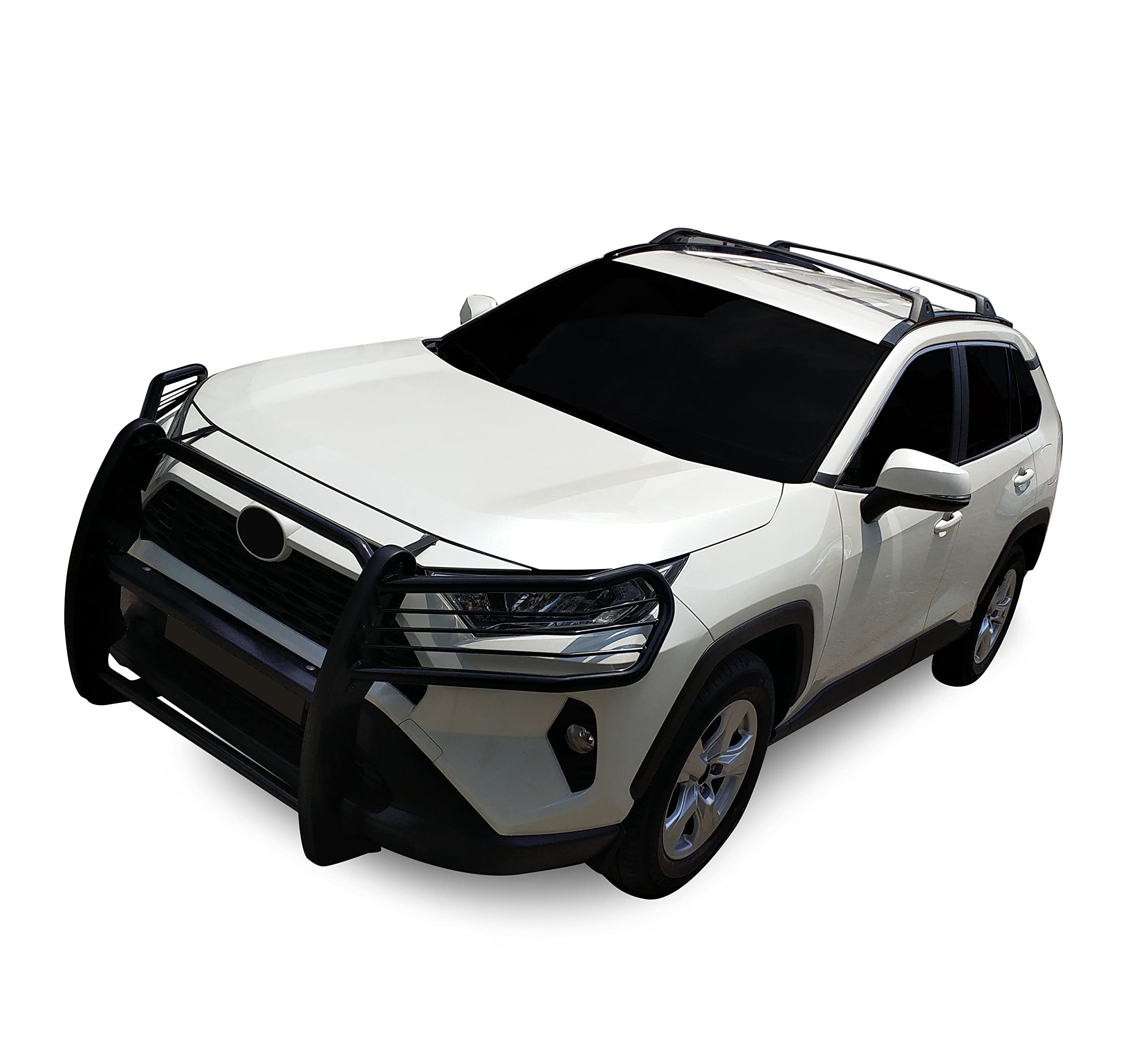 Bumper Guard Modular Black Black Horse Grille Compatible with 2019-2024 Toyota RAV4-17A093904MA
