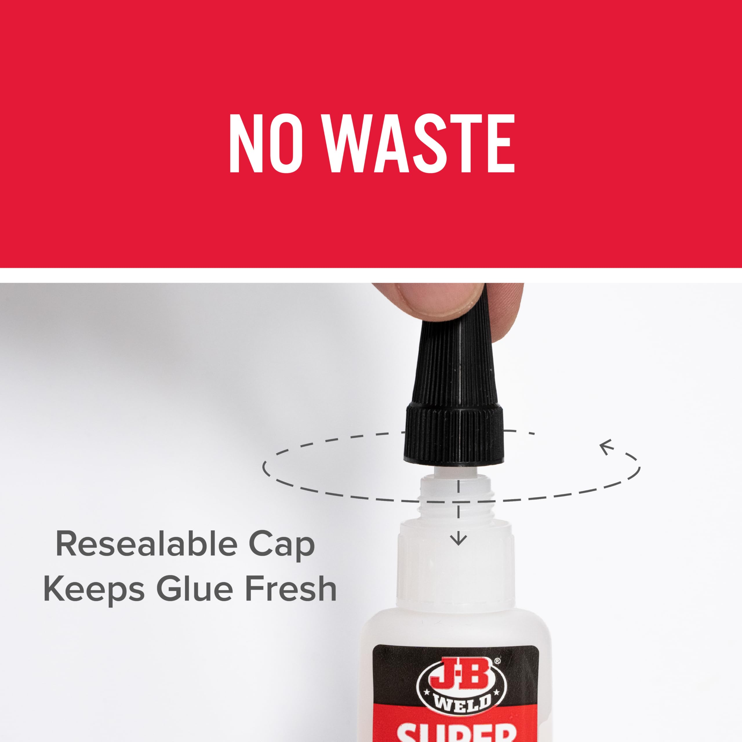 SuperWeld Glue J-B Weld 33120H - Clear Super Glue - 20g