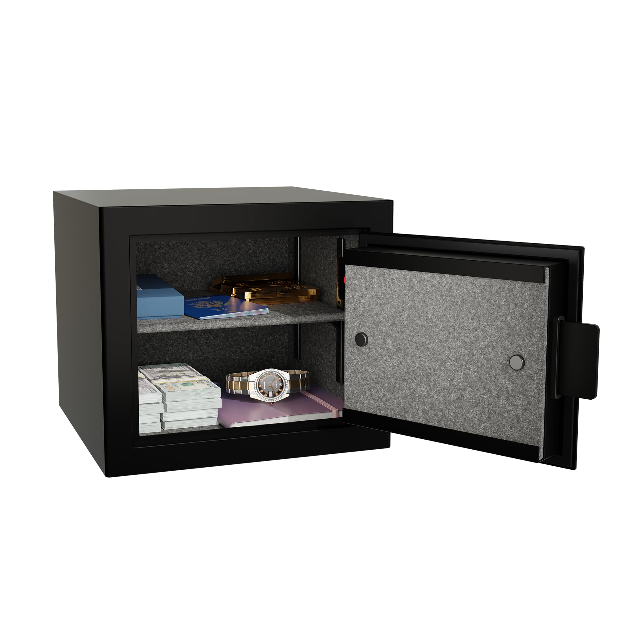 Onyx Sanctuary 0.5 cu. Ft. Fireproof Home and Office Safe with Electronic Lock, Matte Black