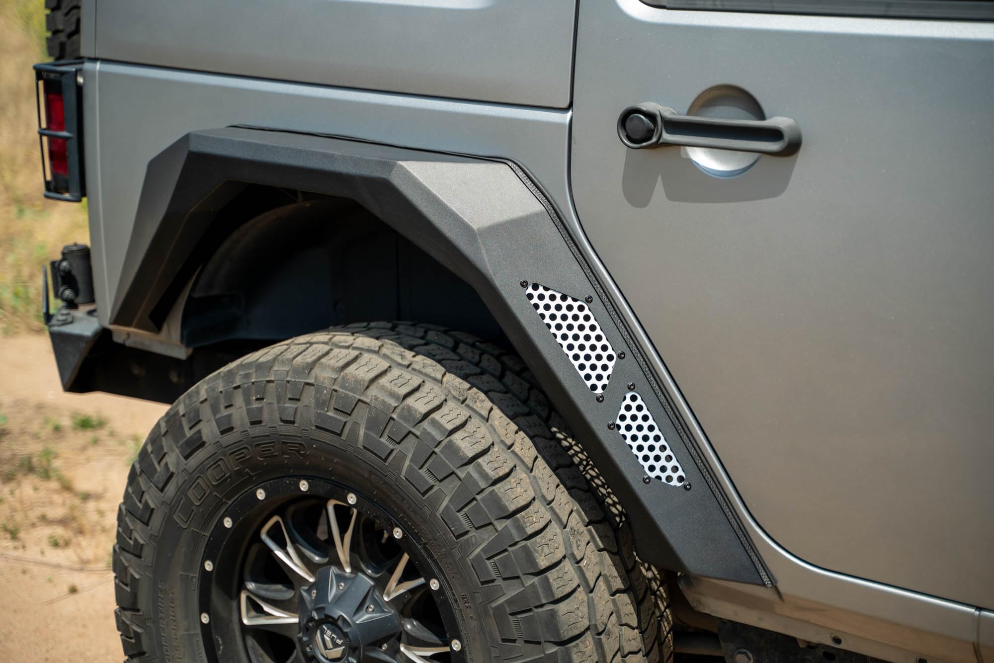 Fender Flares Armor for the 2007-2018 Jeep Wrangler JK | Slim-Width Design | Improves Clearance for Articulation | Protective Rubber Seals | Plug & Play Amber Marker Lights | Black Powder Coat Finish