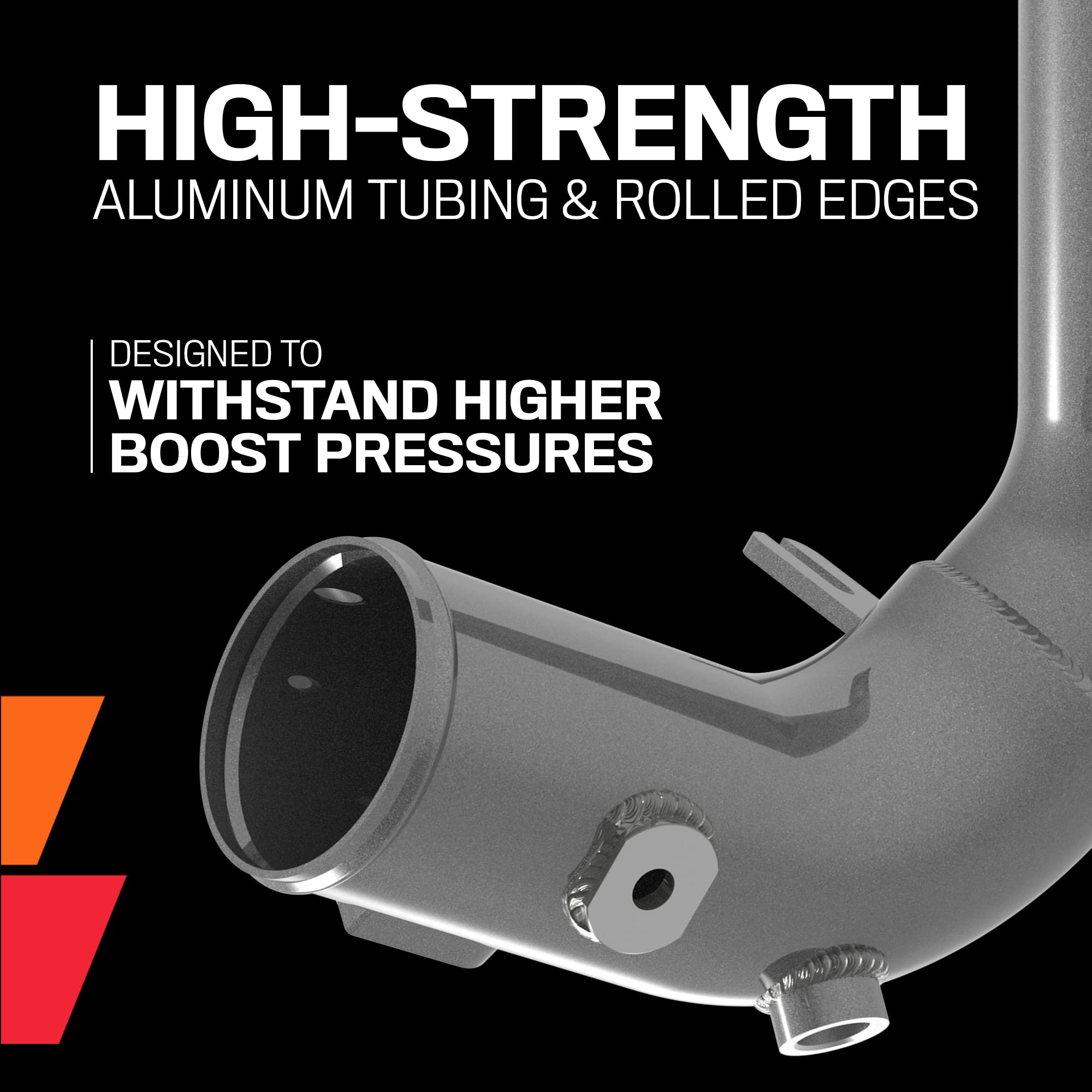 K&N Charge Pipe Kit, Compatible with select 2015-2022 Polaris vehicles, Guaranteed horsepower increase (see product description for complete list), 77-1008KC
