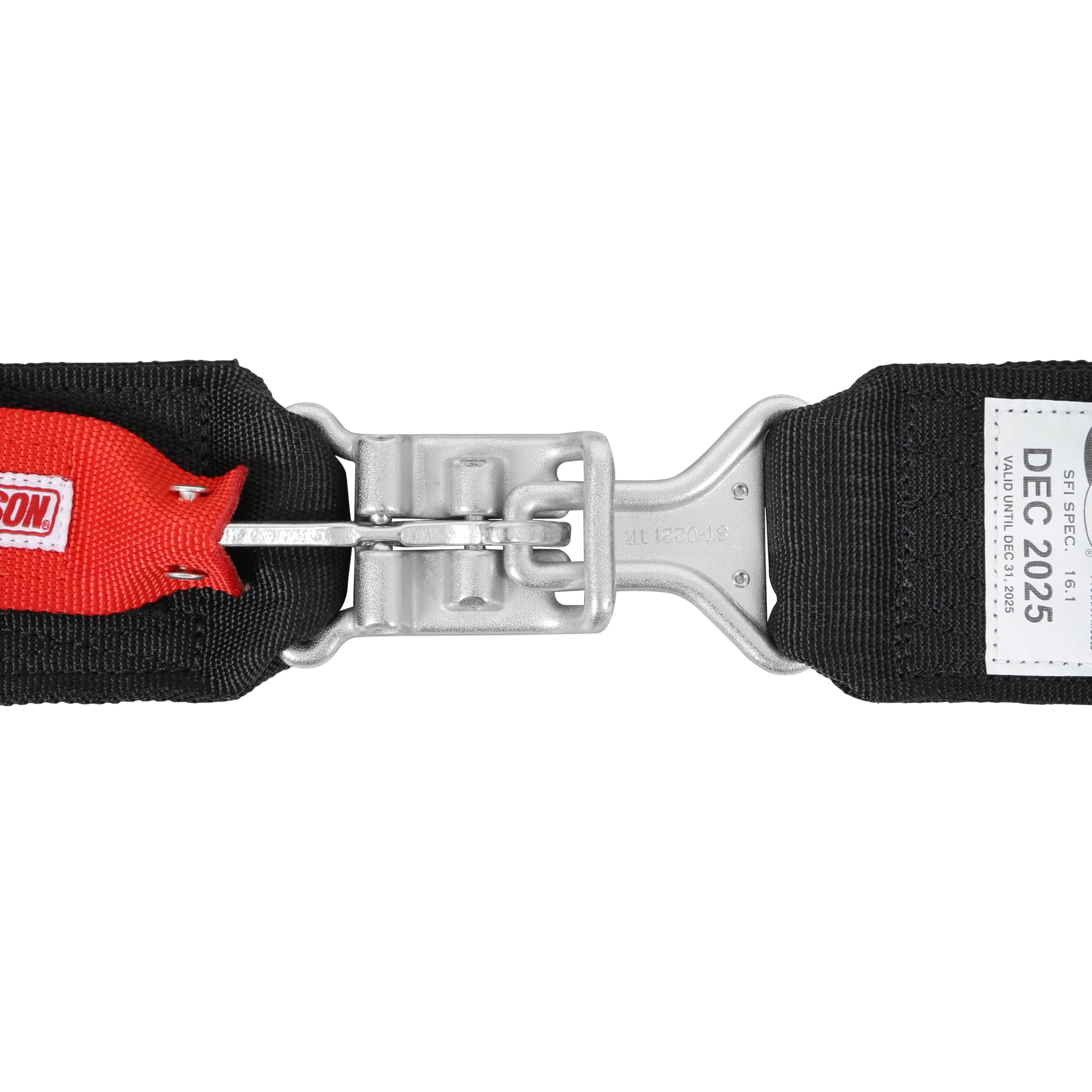 SIMPSON 29063BKH Safety Harness - 5 Point - Latch and Link - SFI 16.1 - Pull Down Adjust - Bolt-in - Individual Harness - Black - Kit