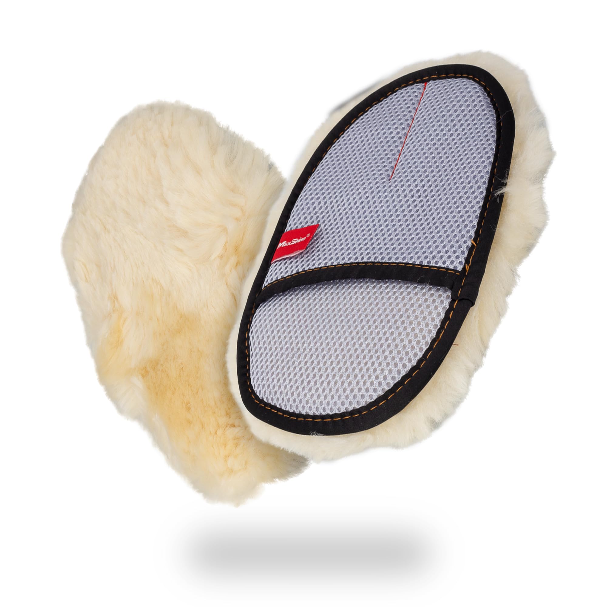 Maxshine Premium Universal Sheepskin Wool Wash Mitt – Ultra-Soft Real Lambswool Glove for Car Washing – Gentle, Scratch-Free Cleaning Pad for Safe Car Detailing & Paint Protection