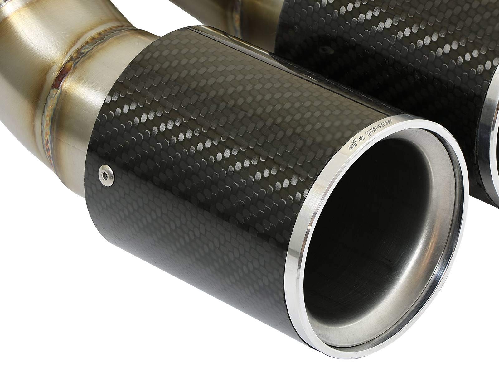304 SS aFe Power Carbon Fiber Exhaust Tip for Porsche Cayman S/Boxster S 49C36413-C