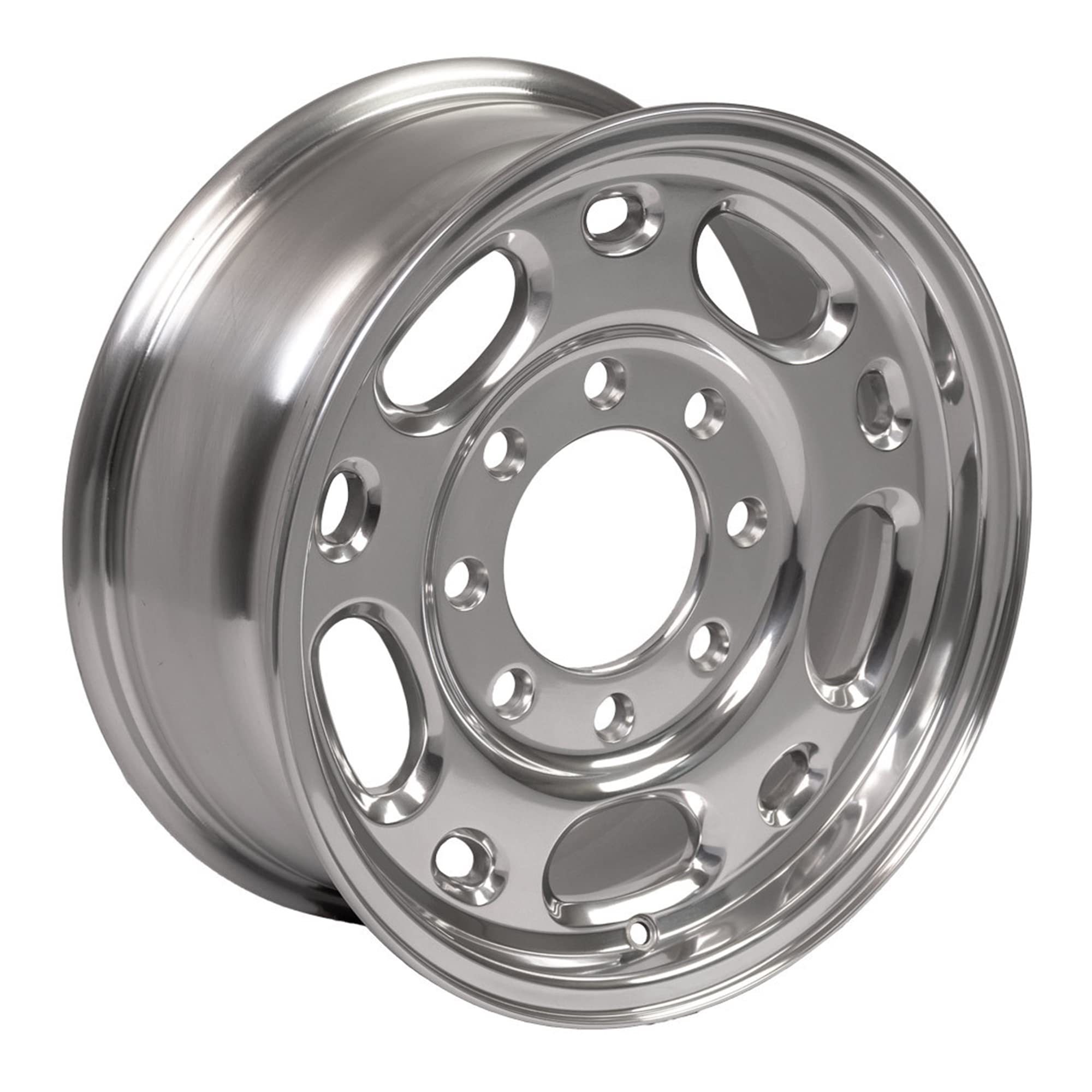 CV82 OE Wheels 16" Replica Wheel CV82 Fits Chevrolet 8 Lug Suburban Rim 16x6.5 Polished Wheel
