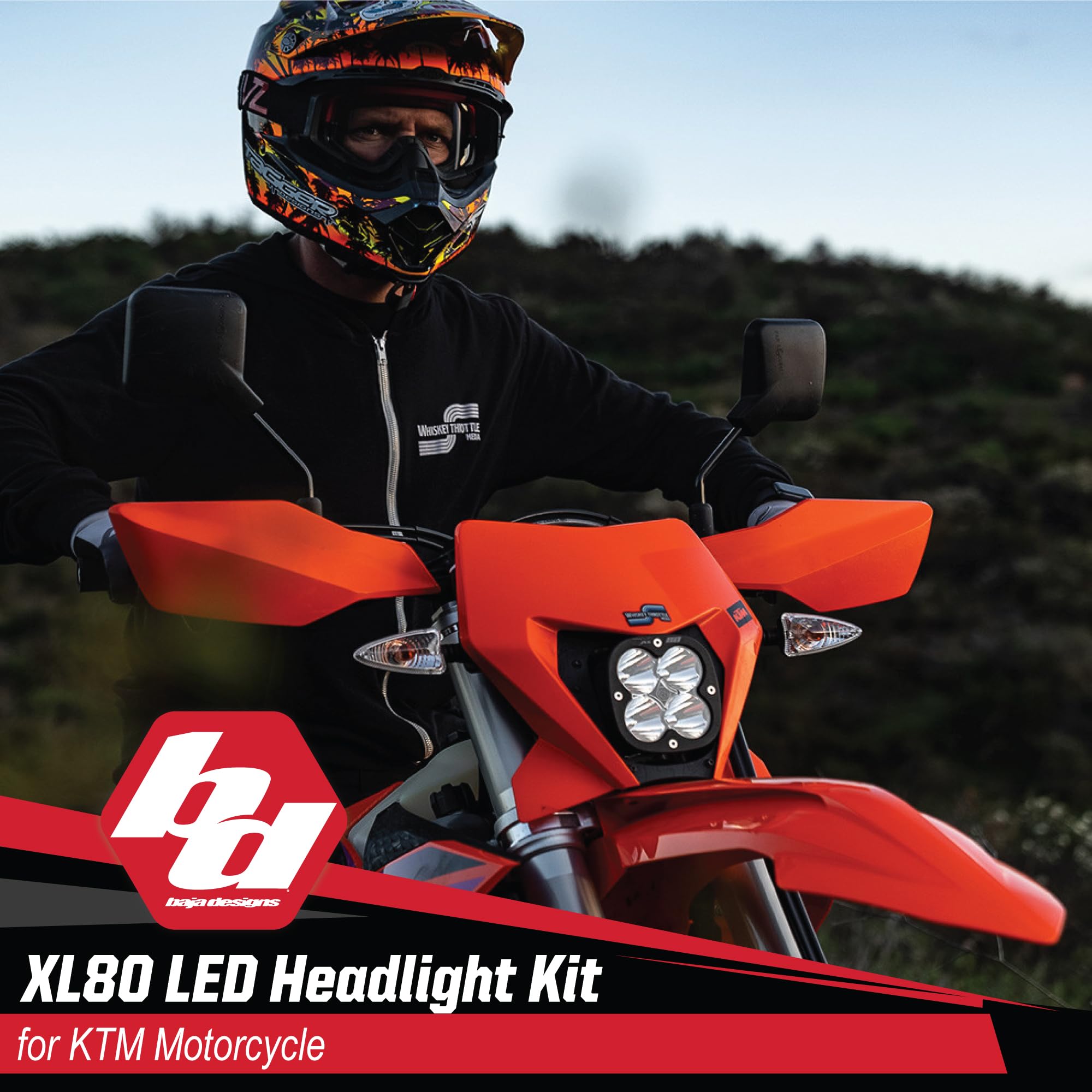 Baja Designs LED Headlight Kit XL80 for KTM Motorcycle EXC, XCF-W, XW-F 2024