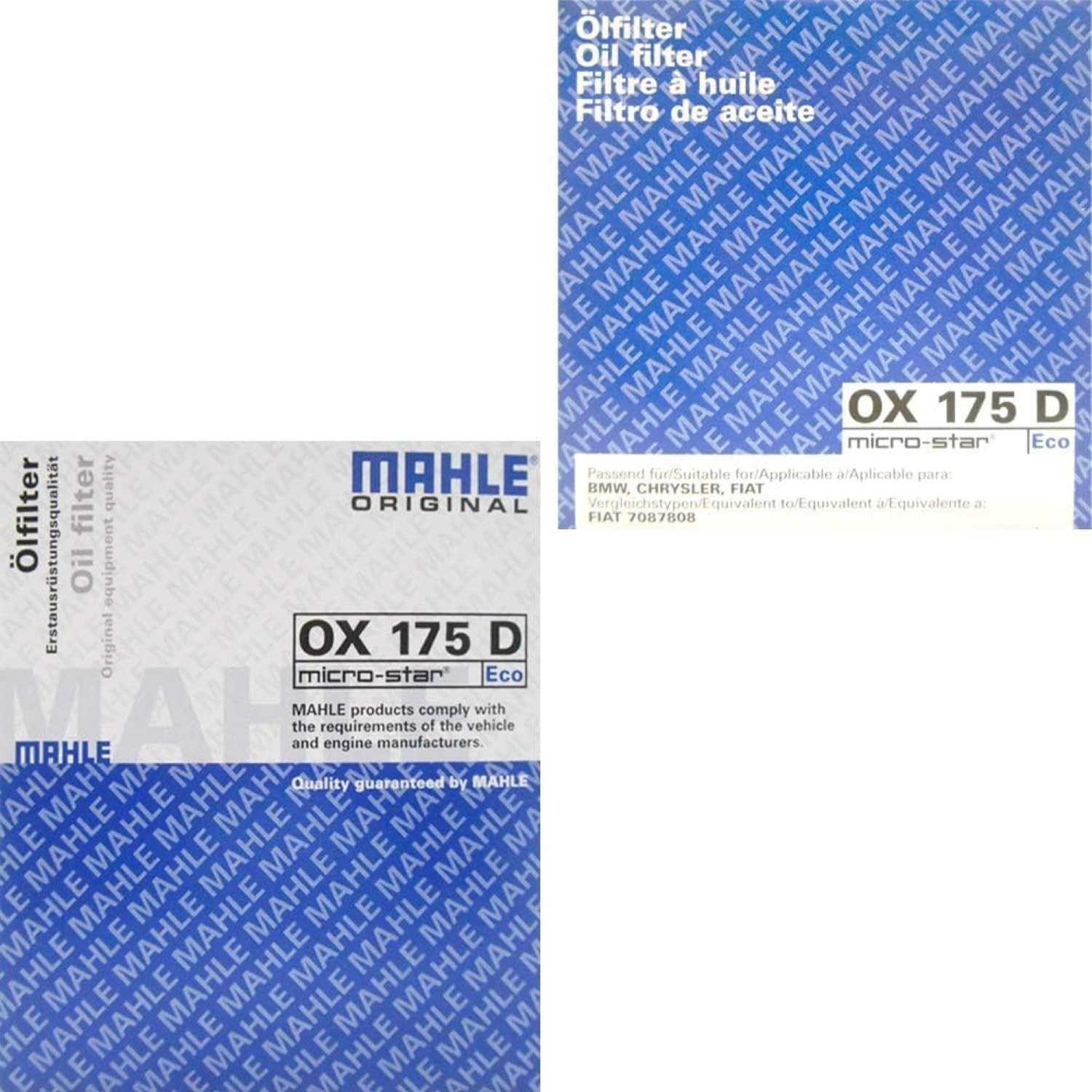 OX 175D Mahle Oil Filter